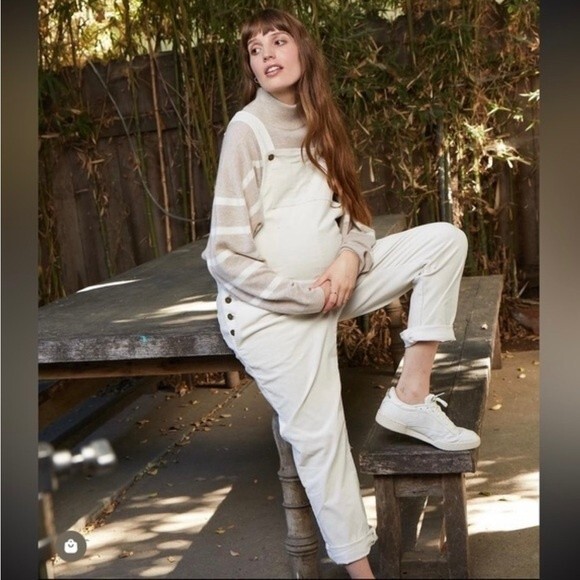 HATCH The Cord Overalls in Ivory Size 3 = US 10-12 NWT - Picture 9 of 10